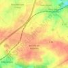 Mapa topográfico La Mennerie, altitude, relevo