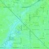 Mapa topográfico Cross Bayou, altitude, relevo