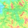 Mapa topográfico Itaúna, altitude, relevo