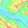 Mapa topográfico Claux, altitude, relevo