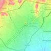 Mapa topográfico Atlixco, altitude, relevo