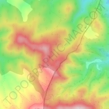 Mapa topográfico Piquera, altitude, relevo