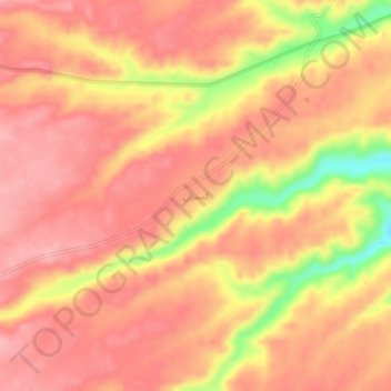 Mapa topográfico Kasnazan, altitude, relevo