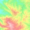 Mapa topográfico Besteiros, altitude, relevo