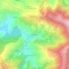 Mapa topográfico Vale do Torno, altitude, relevo