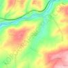 Mapa topográfico Vila Soeiro do Chão, altitude, relevo