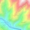 Mapa topográfico Violetas Accoyanca, altitude, relevo
