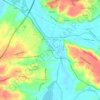 Mapa topográfico Carcavelos, altitude, relevo
