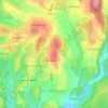 Mapa topográfico Saborosa, altitude, relevo