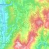 Mapa topográfico Moraña, altitude, relevo