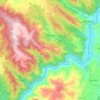 Mapa topográfico Lorvão, altitude, relevo