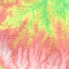 Mapa topográfico Sapezal, altitude, relevo