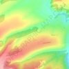 Mapa topográfico Огур, altitude, relevo