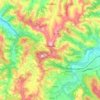 Mapa topográfico Cremolino, altitude, relevo
