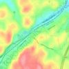 Mapa topográfico Bedford Hills, altitude, relevo