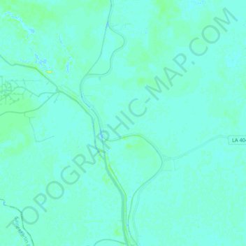 Mapa topográfico Lower Grand River, altitude, relevo