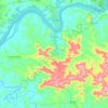 Mapa topográfico Porto Xavier, altitude, relevo