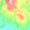 Mapa topográfico La Alberca de Záncara, altitude, relevo