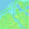 Mapa topográfico Riga, altitude, relevo