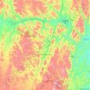 Mapa topográfico Manoel Vitorino, altitude, relevo