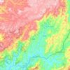 Mapa topográfico Itapeva, altitude, relevo