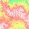 Mapa topográfico Chiara, altitude, relevo
