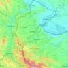 Mapa topográfico Видин, altitude, relevo