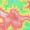 Mapa topográfico Candal, altitude, relevo