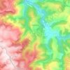 Mapa topográfico Pousthomy, altitude, relevo