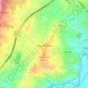 Mapa topográfico Vale de Anta, altitude, relevo