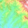 Mapa topográfico Thanamandi, altitude, relevo