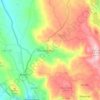 Mapa topográfico Ribeira de Nisa, altitude, relevo