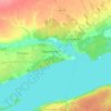 Mapa topográfico городское поселение Ордынское, altitude, relevo