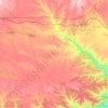 Mapa topográfico Peñalba, altitude, relevo