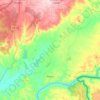 Mapa topográfico Perais, altitude, relevo