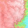 Mapa topográfico Cambará do Sul, altitude, relevo