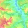 Mapa topográfico Camarsac, altitude, relevo