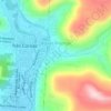 Mapa topográfico Águas Brancas, altitude, relevo