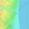 Mapa topográfico São Mateus, altitude, relevo