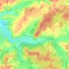 Mapa topográfico La Romaine, altitude, relevo