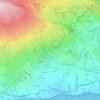 Mapa topográfico Feteira, altitude, relevo