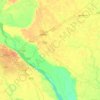 Mapa topográfico Unnao, altitude, relevo