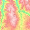 Mapa topográfico Omacha, altitude, relevo