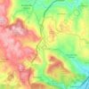 Mapa topográfico São João dos Montes, altitude, relevo