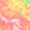 Mapa topográfico Division No. 3, altitude, relevo