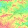 Mapa topográfico Boutersem, altitude, relevo