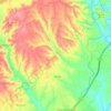 Mapa topográfico Achete, altitude, relevo