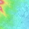 Mapa topográfico Romanèche-Thorins, altitude, relevo