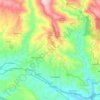 Mapa topográfico Tiriolo, altitude, relevo