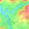 Mapa topográfico Colombe-lès-Vesoul, altitude, relevo